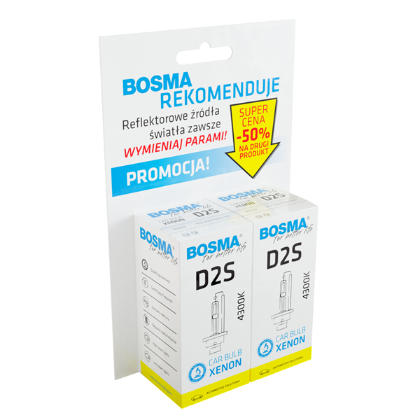 Bombillas xenón D1S - 85 [V] 35 [W] - BOSMA - Duo Pack - 2 piezas