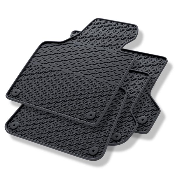 Tapis de sol en caoutchouc pour Audi A3 8P (2003-2012) - tapis de voiture -  noir - Geyer & Hosaja - 839/4C