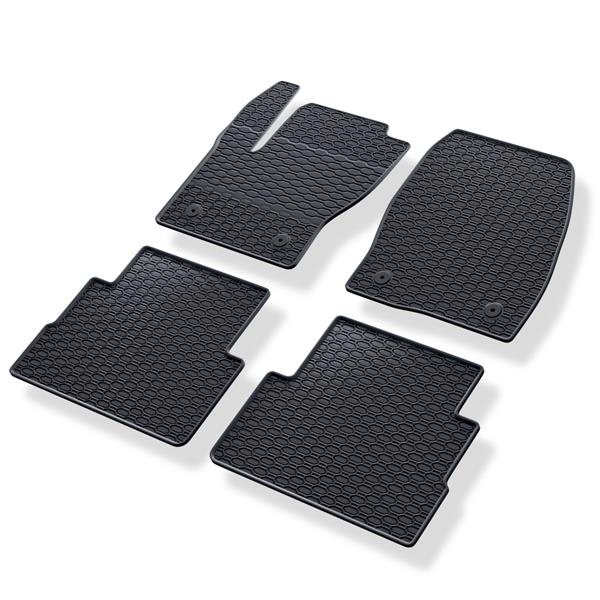 Tappetini Auto Su Misura Per Ford Kuga II (2012-2019) - Gomma Rinforzata Antiscivolo Con Battitacco - Set Completo